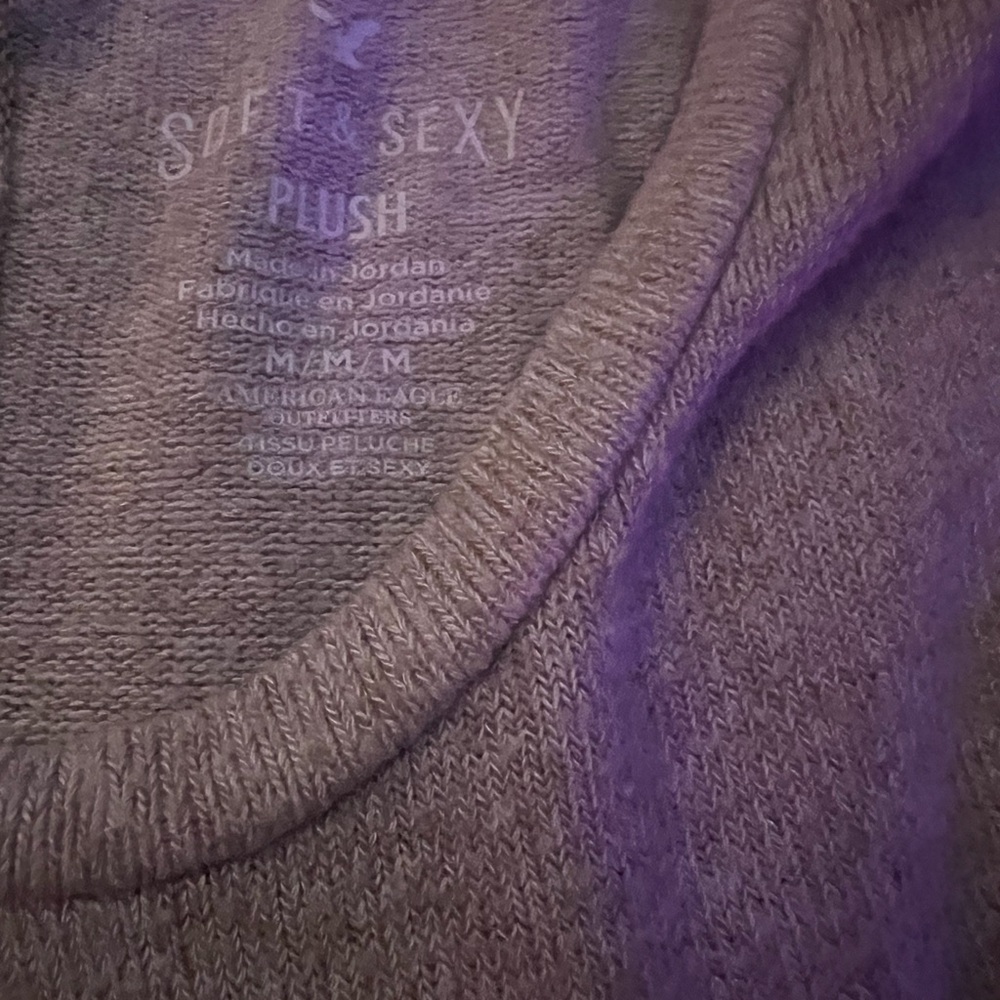 American Eagle Outfitters Soft & Sexy Plush Top in Brown